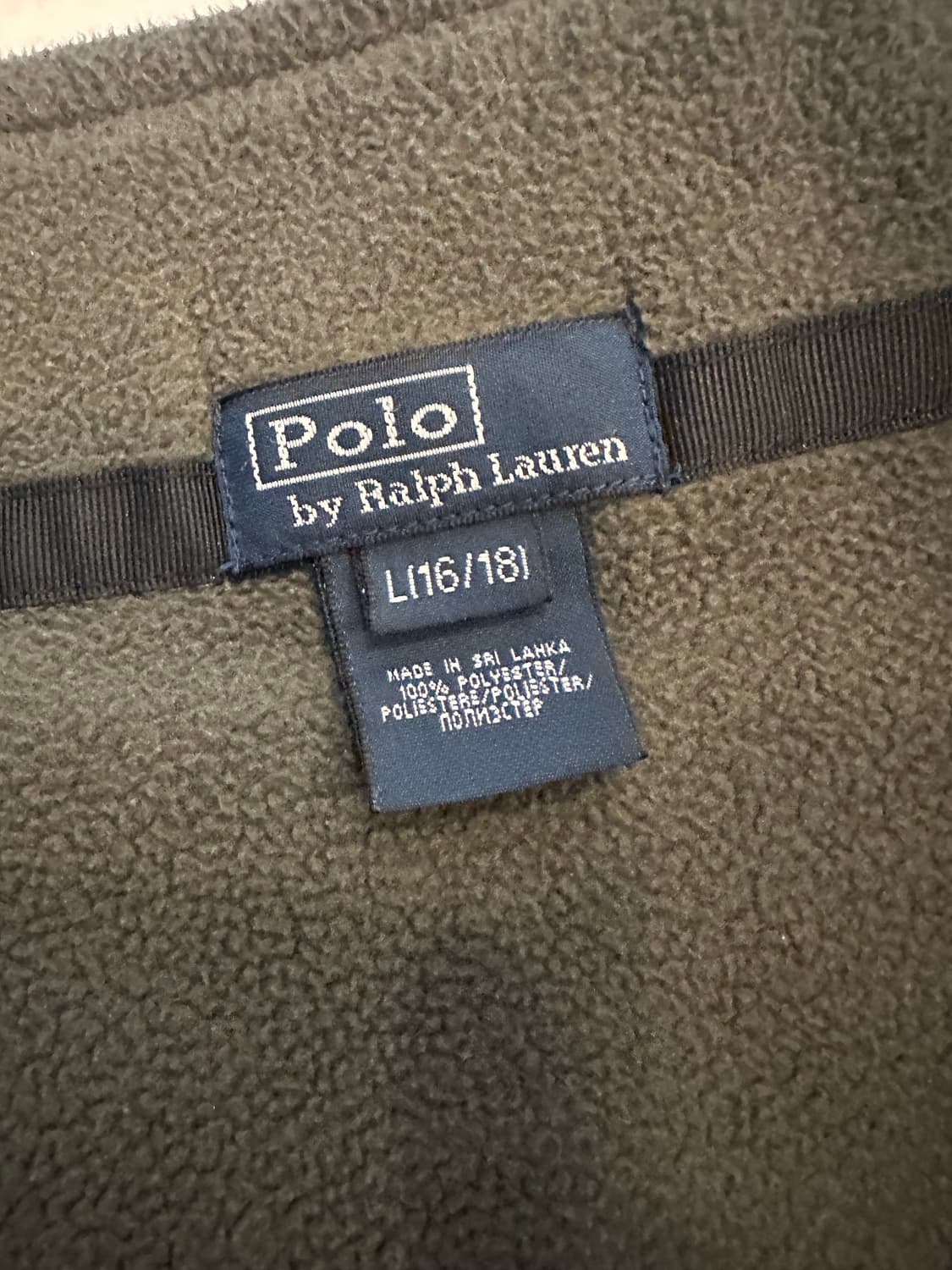 희귀) 빅포니 카키 플리스 집업 상품이미지3