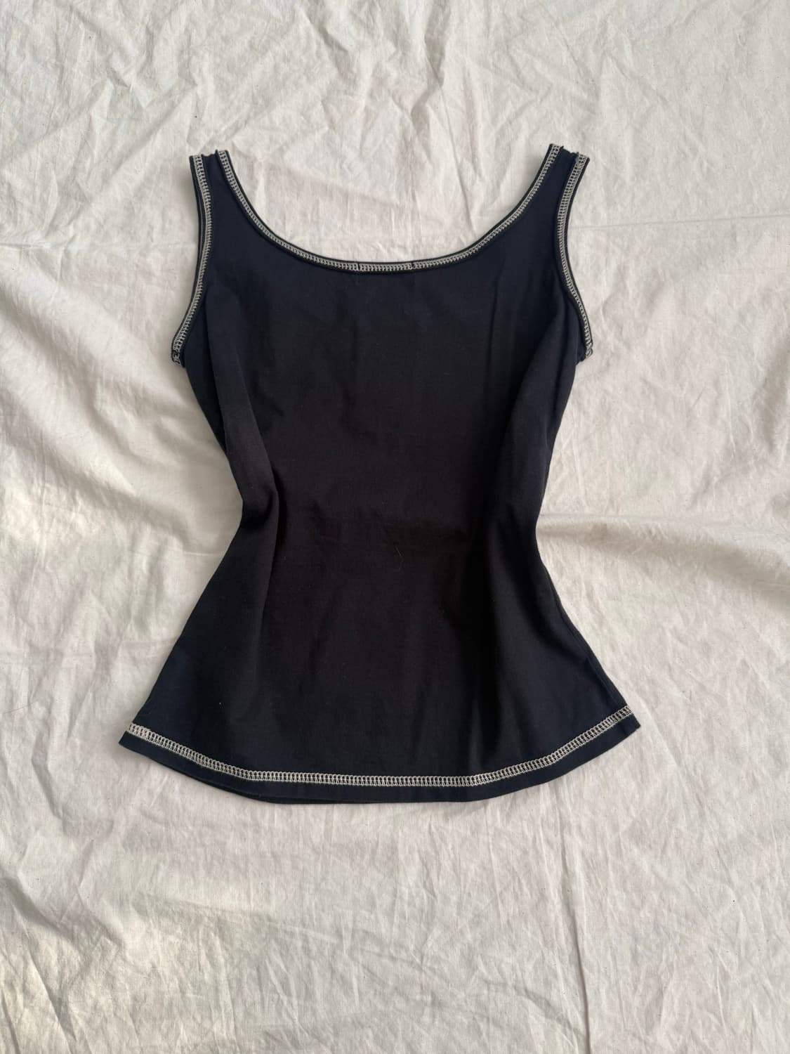 Y2k 00’s  딱붙 아일렛 슬리브리스 상품이미지3