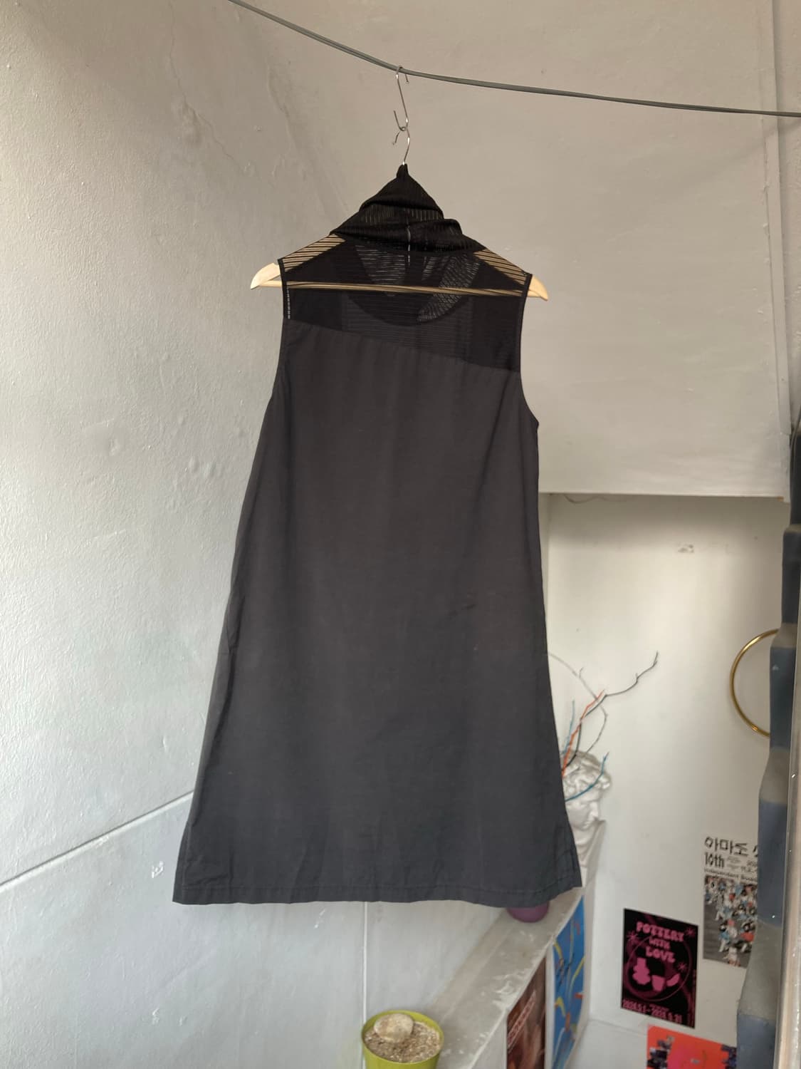 레이어드 블랙 미디 원피스 상품이미지6
