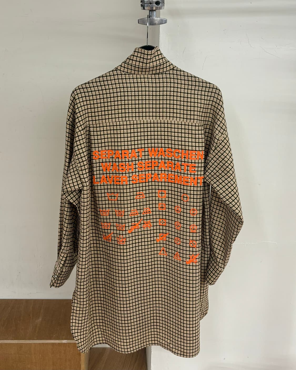 더 일마 체크 패턴 루즈핏 셔츠 상품이미지6