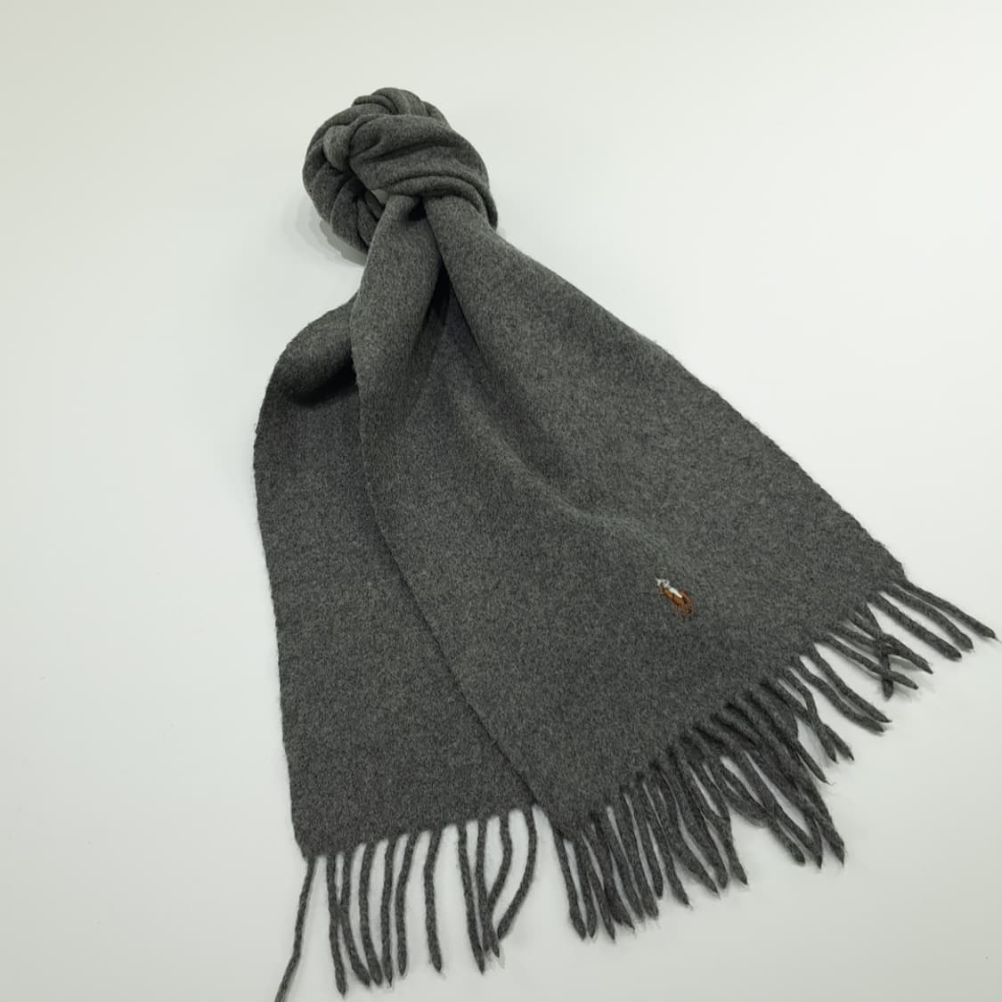 MX273 폴로 랄프로렌 그레이 울 목도리 머플러 상품이미지2