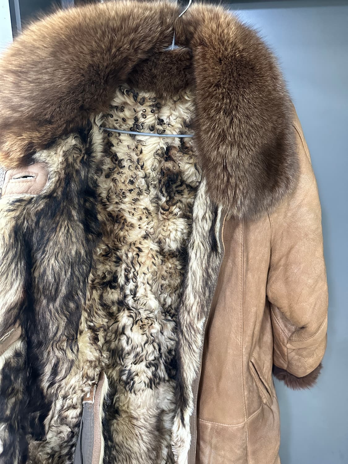 양가죽/양털 퍼코트 (L) 상품이미지3