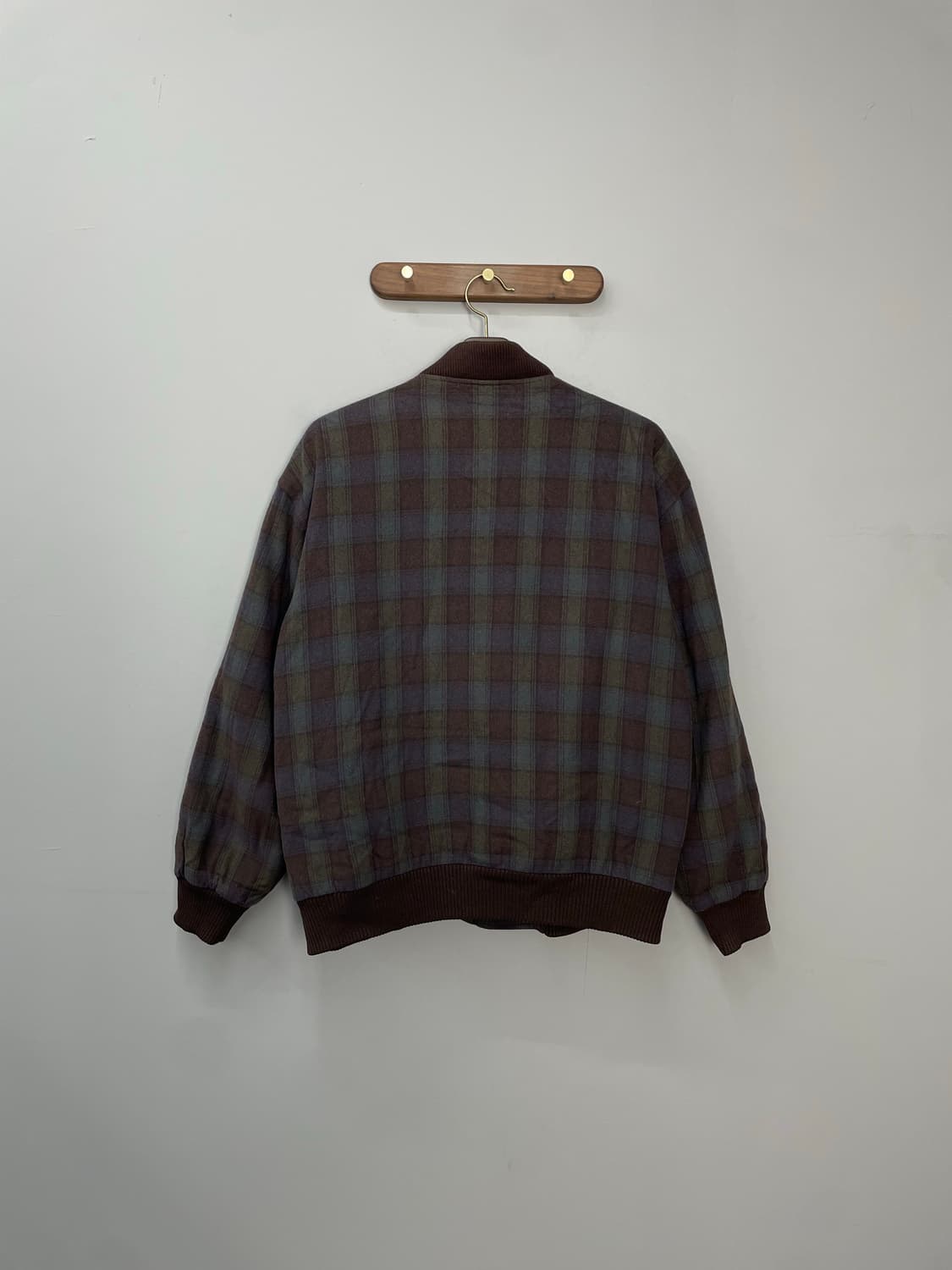 라코스테 체크 패턴 블루종 자켓 H1264 상품이미지4