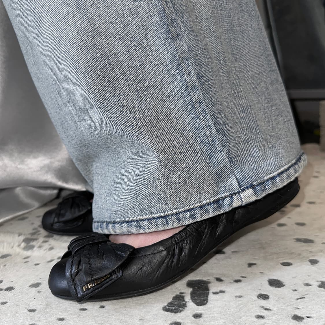 00s 프라다 스포츠 가죽 리본 플랫 슈즈 상품이미지9