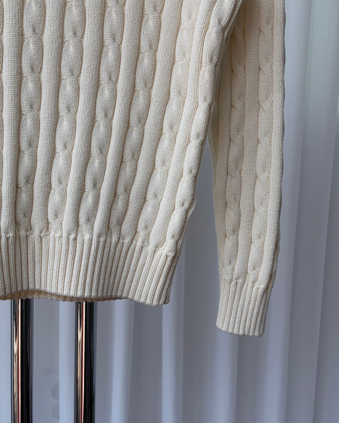 [S]폴로 랄프로렌 꽈배기 케이블 피마 코튼 니트 상품이미지5