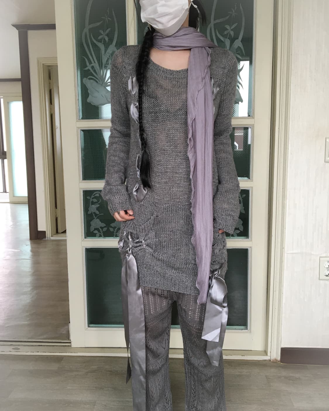 pleats cardigan scarf 상품이미지7