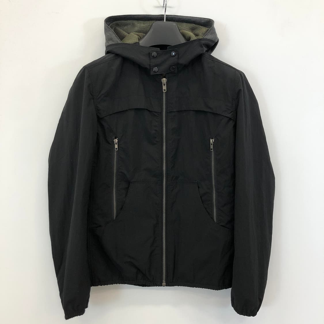 빠니깔레 이태리 우븐 후드자켓 48 블랙 상품이미지1