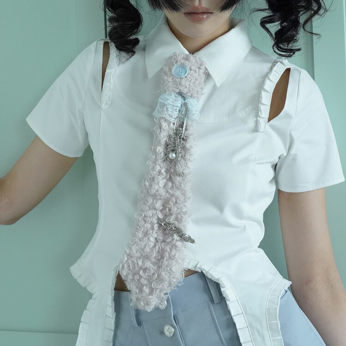 honkyo 혼쿄 fluffy tie 넥타이 상품이미지1