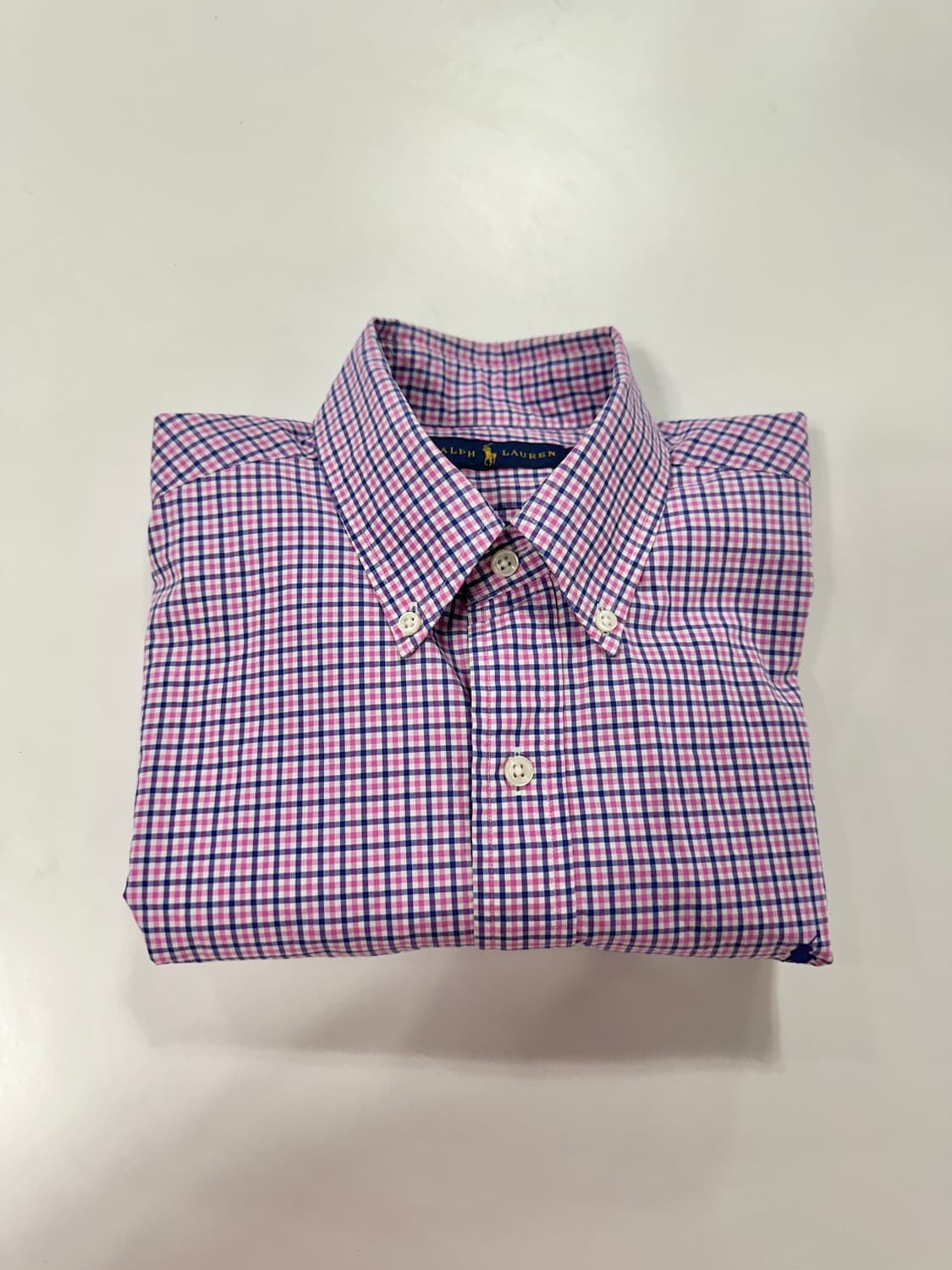 폴로 커스텀슬림핏 체크 셔츠 상품이미지1