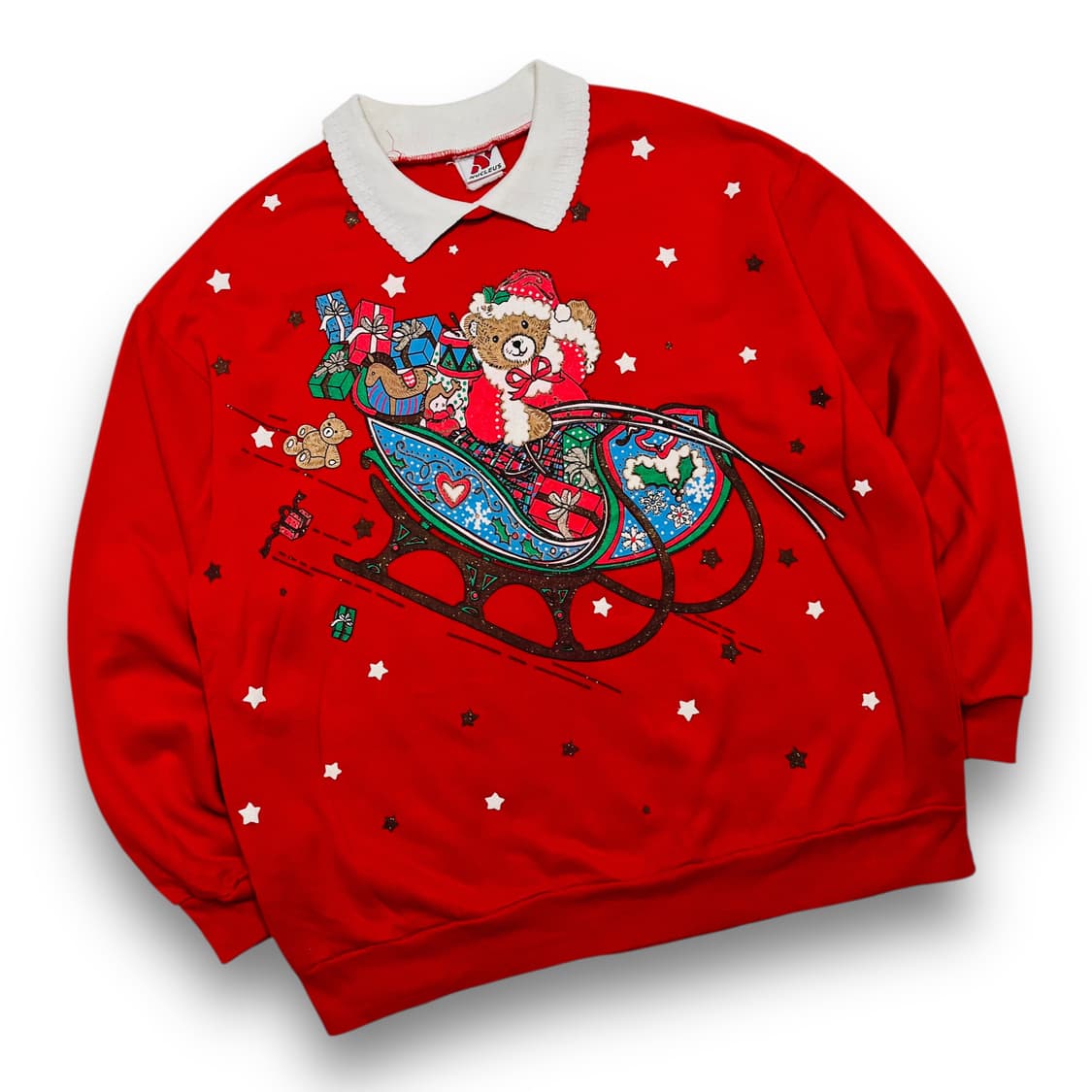 NUCLEUS 90s Christmas bear sweatshirt 상품이미지1