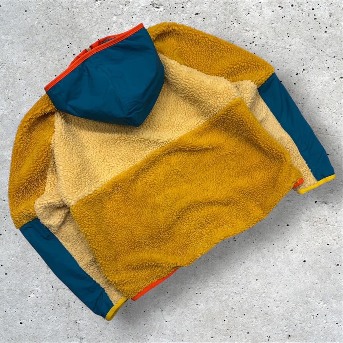 [L] 나이키 반집업 플리스 후드 아노락 블루/옐로우 B451 상품이미지2