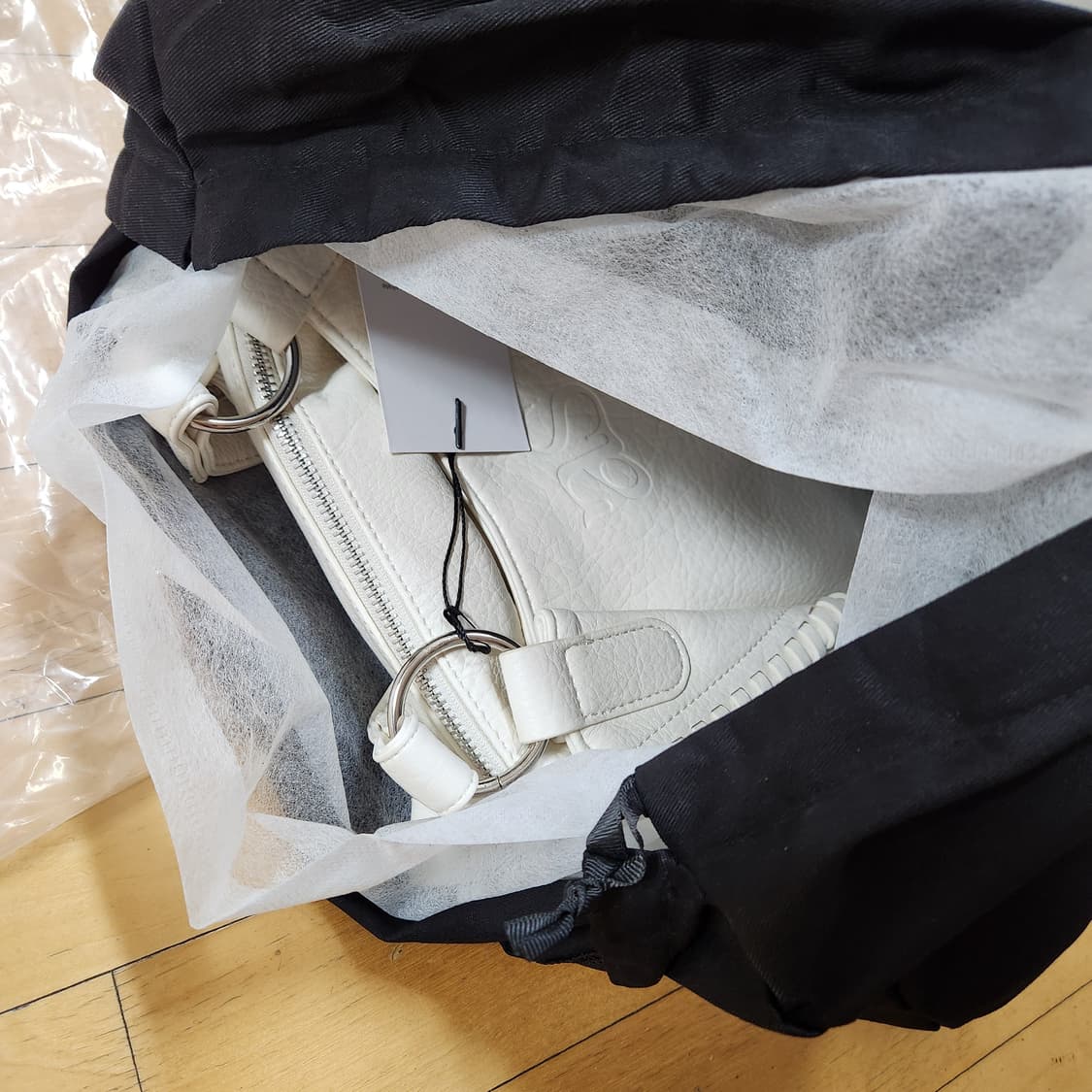 새상품) 애즈온 보니타 빅백 아이보리 상품이미지3