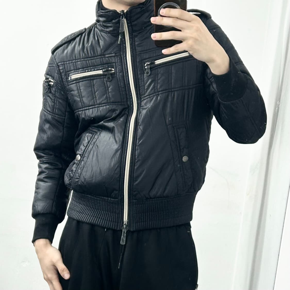 디젤 투웨이 바이커 패딩 상품이미지1