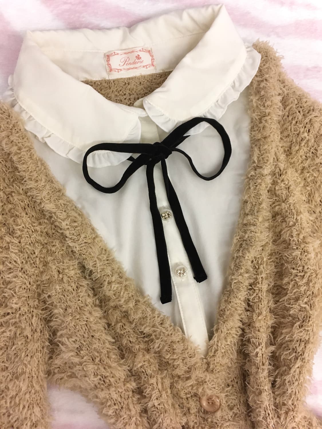 Penderie 라떼갸루 퍼 레이어드 로걀탑 포멀 상품이미지5