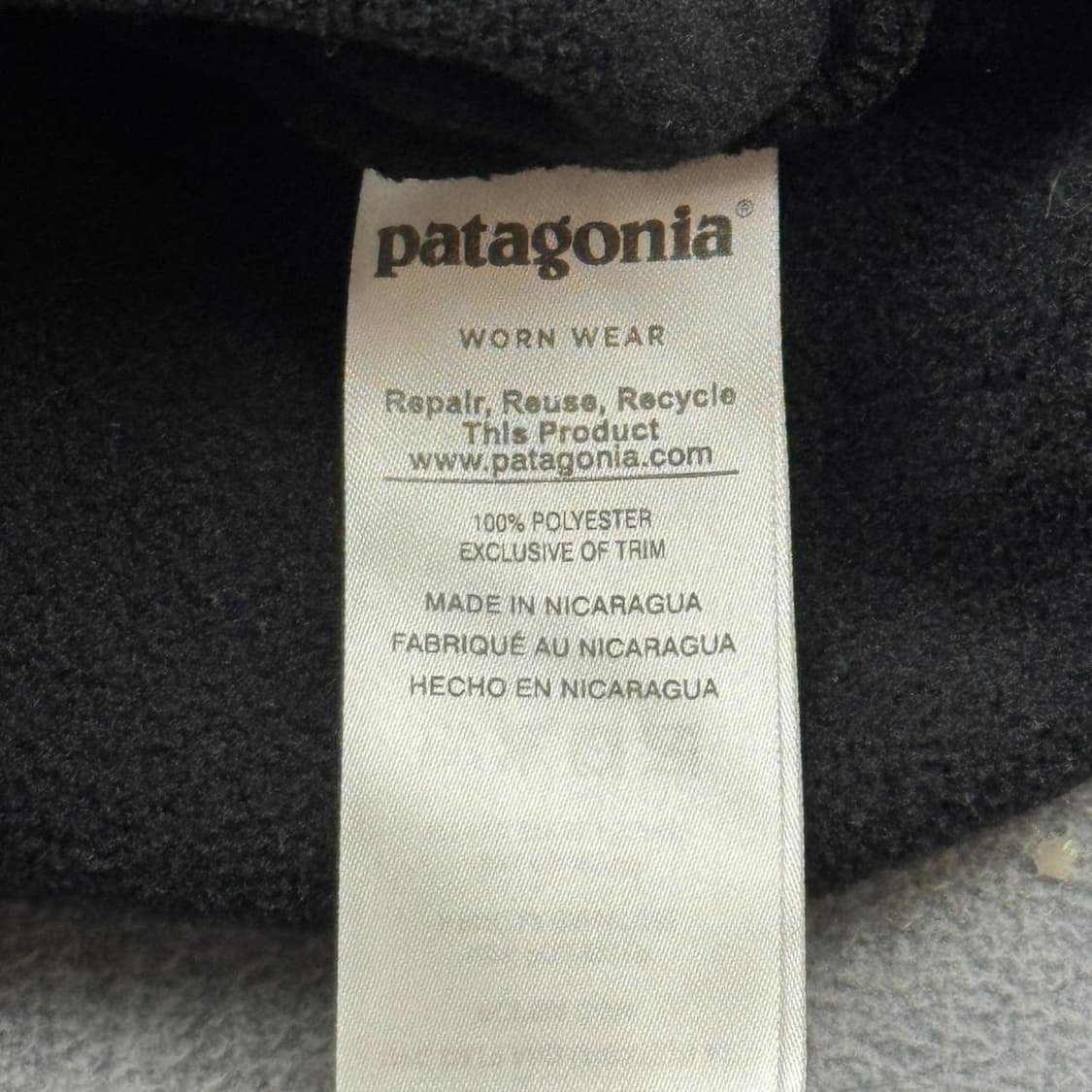 13FW 파타고니아 클래식 신칠라 스냅-티 플리스 풀오버 블랙 커스텀자수 상품이미지5