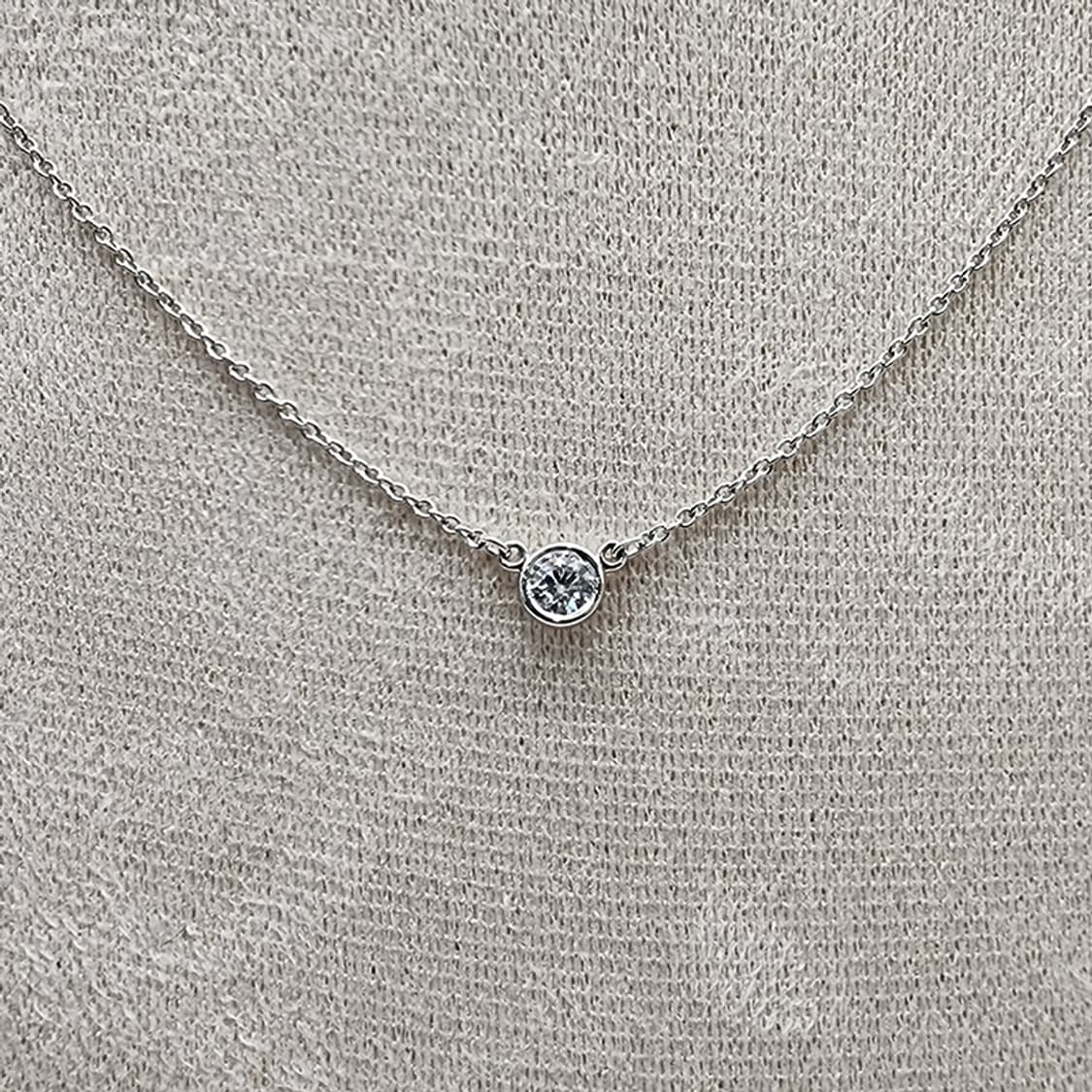 티파니 PT 엘사퍼레티 바이더야드 넥크리스 0.14ct/귀걸이0.16ct 상품이미지2