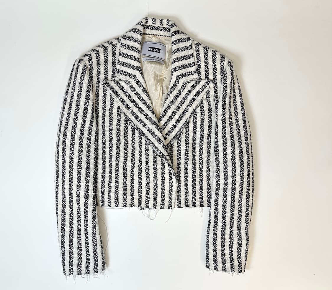 EENK  잉크 트위드 스트라이프 자켓 (44-66) 상품이미지2