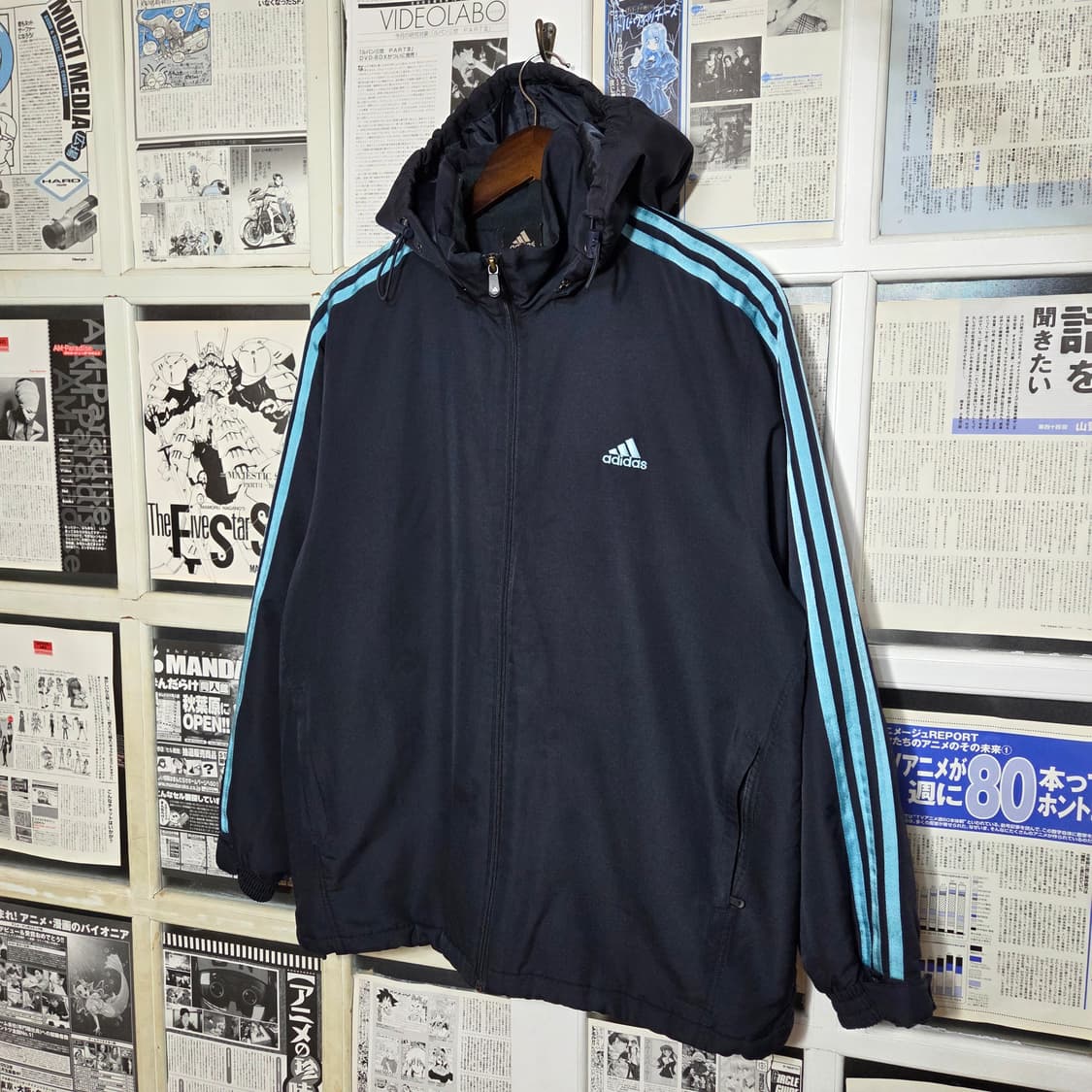 아디다스 올드스쿨 네이비 블루 패디드 점퍼 상품이미지1