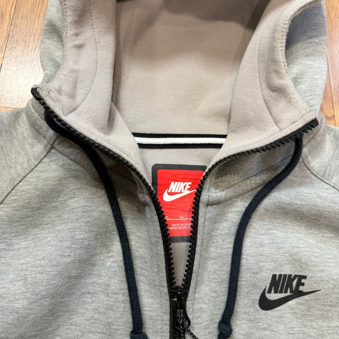 Nike 테크플리스 다크 그레이 윈드러너 후드집업 상품이미지2