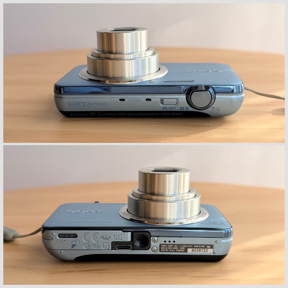 🩵레어/미품 소니 사이버샷 DSC-WX50 스카이블루🩵 상품이미지6