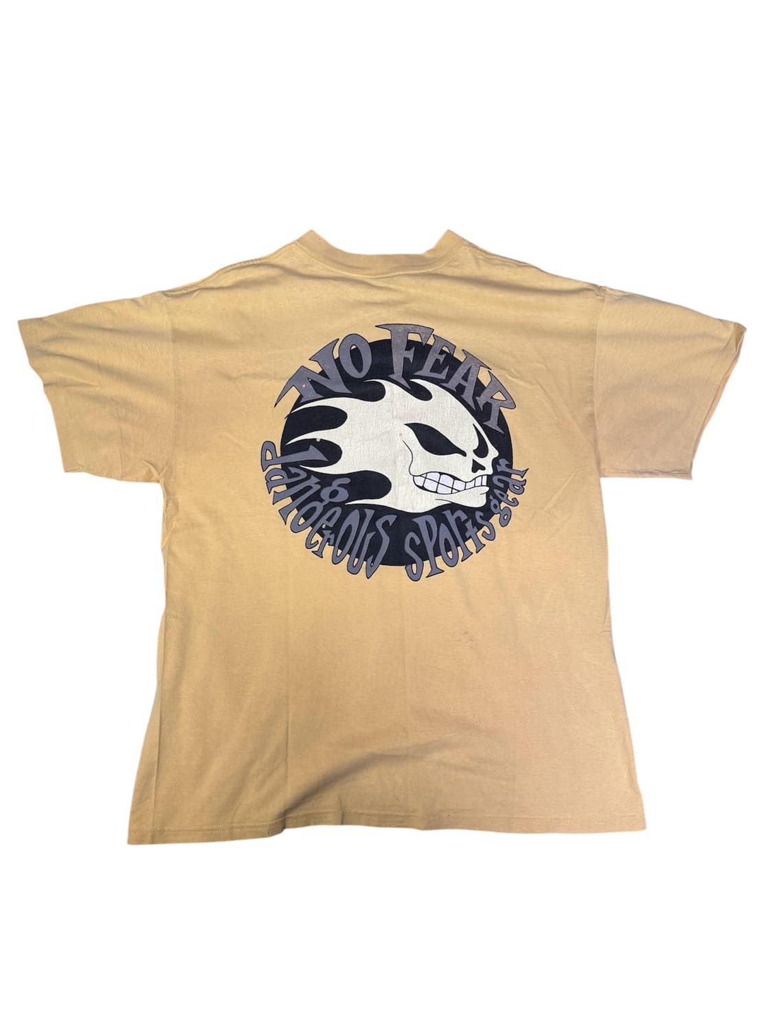 빈티지 90s 노피어 NOFEAR 백포인트 그래픽 티셔츠 XL 상품이미지5