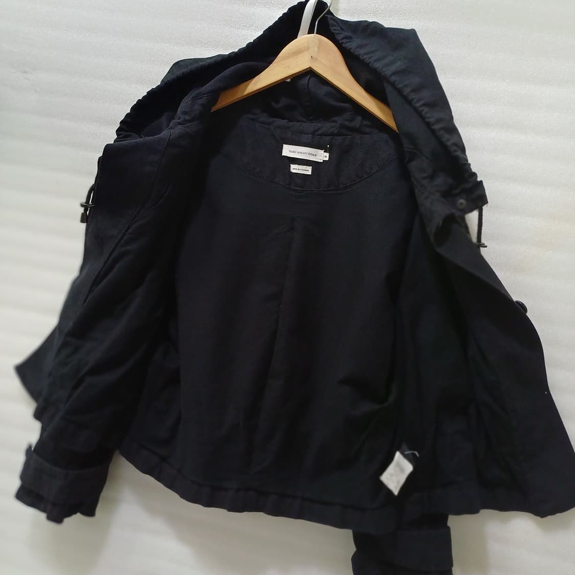 국내 이자벨마랑 린넨 봄 가을 후드 자켓 여성 S 큐티 블랙 사랑봉봉 상품이미지3