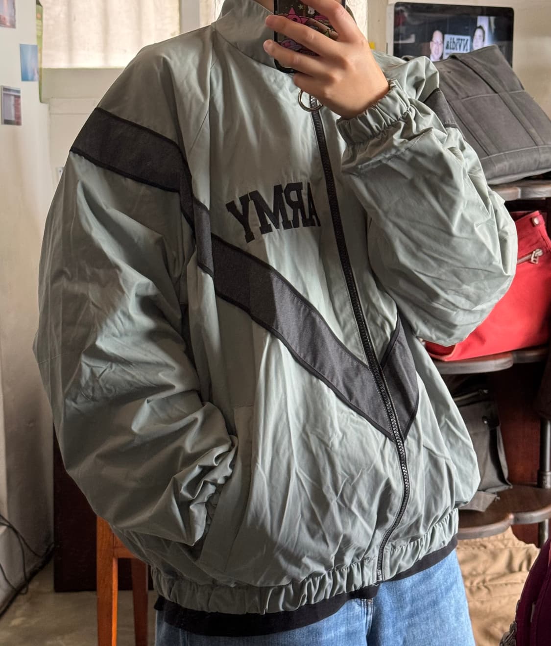 IPFU 자켓 점퍼 U.S ARMY 바람막이 상품이미지1