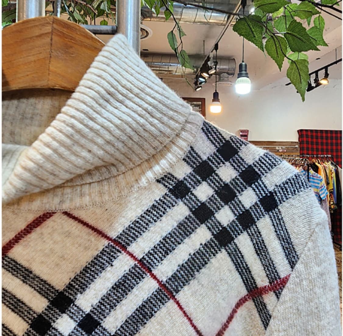 BURBERRY 버버리 런던 블루라벨 노바 체크 터틀넥 상품이미지3