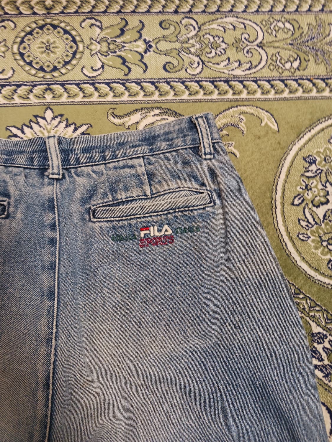 FILA 하이웨스트 와이드 데님팬츠 상품이미지8