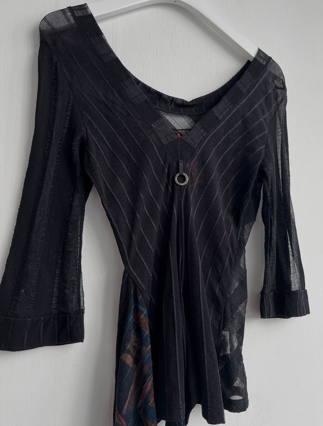 Save The Queen 블랙 메쉬 블라우스 상품이미지8