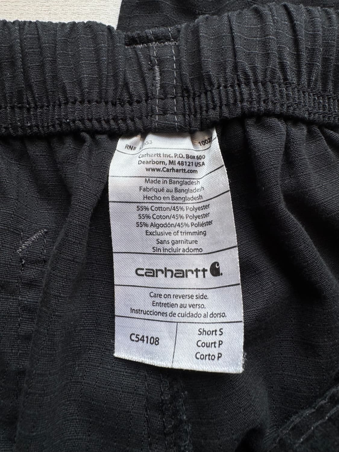 칼하트 립스탑 카고팬츠 블랙 S(30~32) 상품이미지4