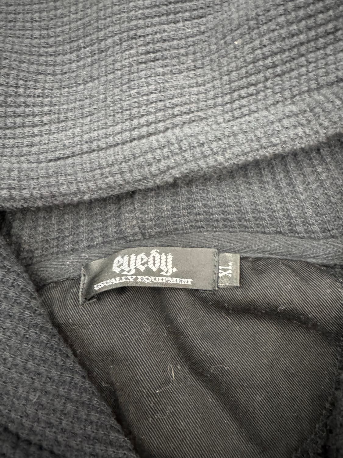 XL)Eyedy 빈티지 프린팅 와플 후드집업 상품이미지3