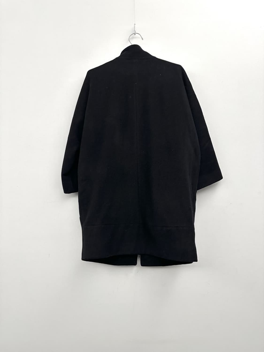 CALVIN KLEIN high neck mid coat / black 상품이미지4