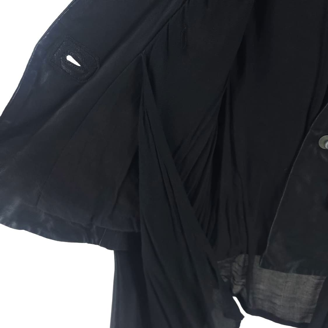 [여6]올세인츠 블랙 레이어드 가죽 자켓[Y64-005] 상품이미지6