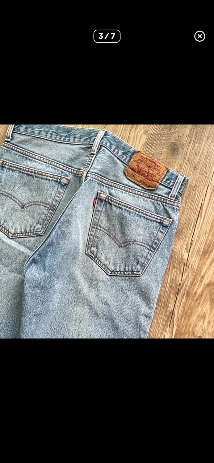90‘s levis 501 데님팬츠 35size 상품이미지3