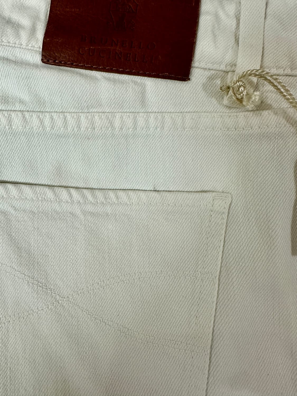 브루넬로 쿠치넬리 화이트 데님 팬츠 사이즈 52 상품이미지9