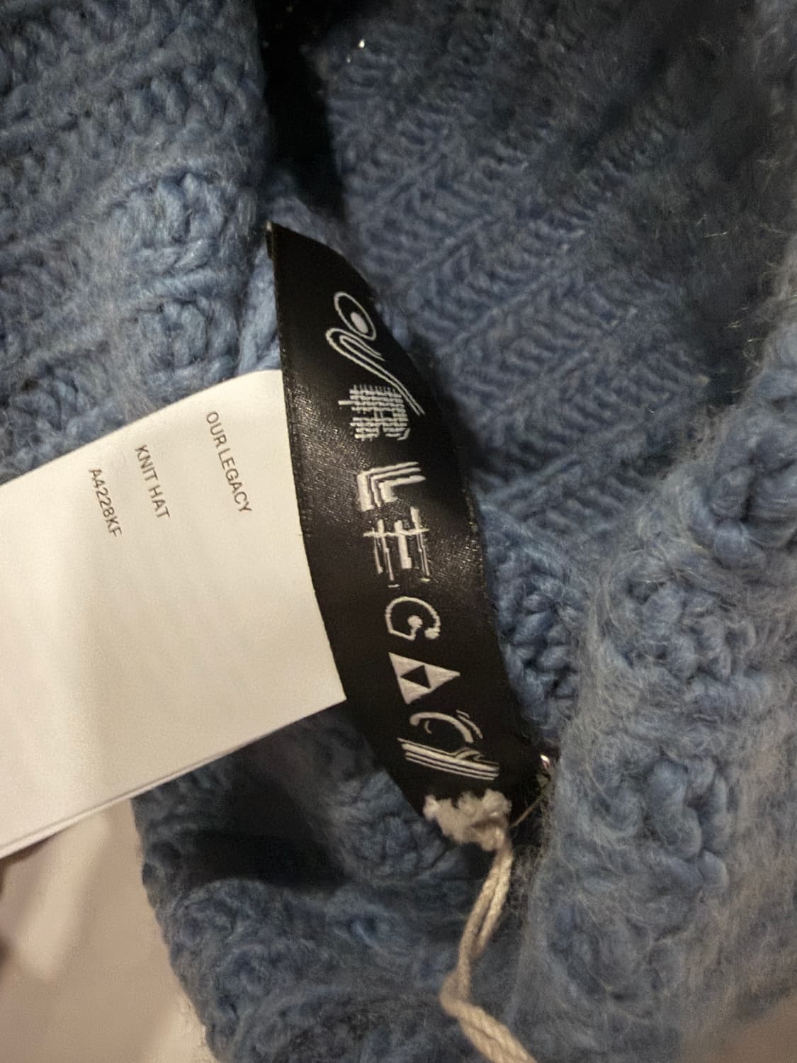 아워레가시(Our Legacy) 니트 햇 펑키 블루 아크릴 상품이미지3