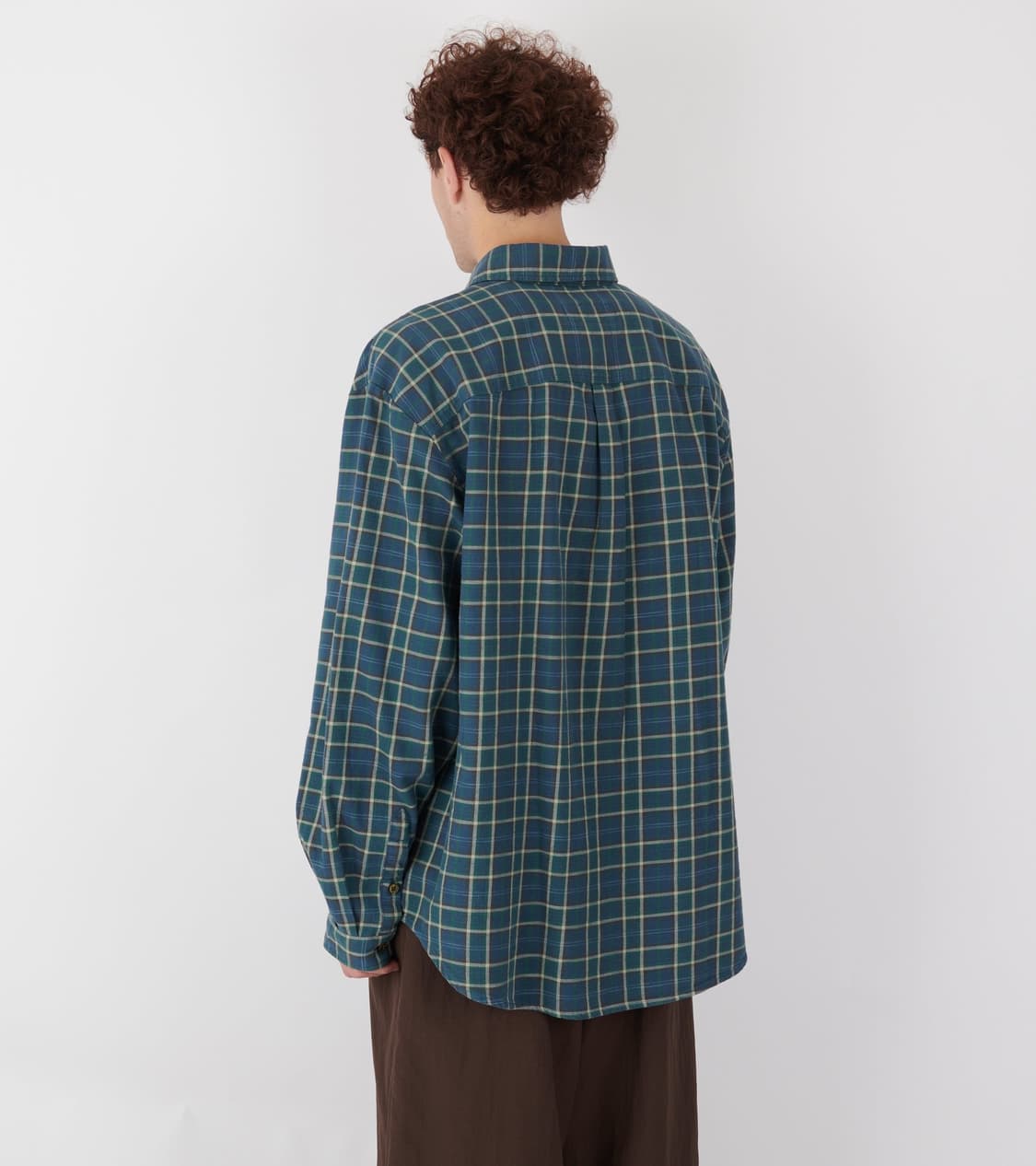 [S,M,L]이알엘 ERL 25fw GREEN PLAID 체크 셔츠 상품이미지4