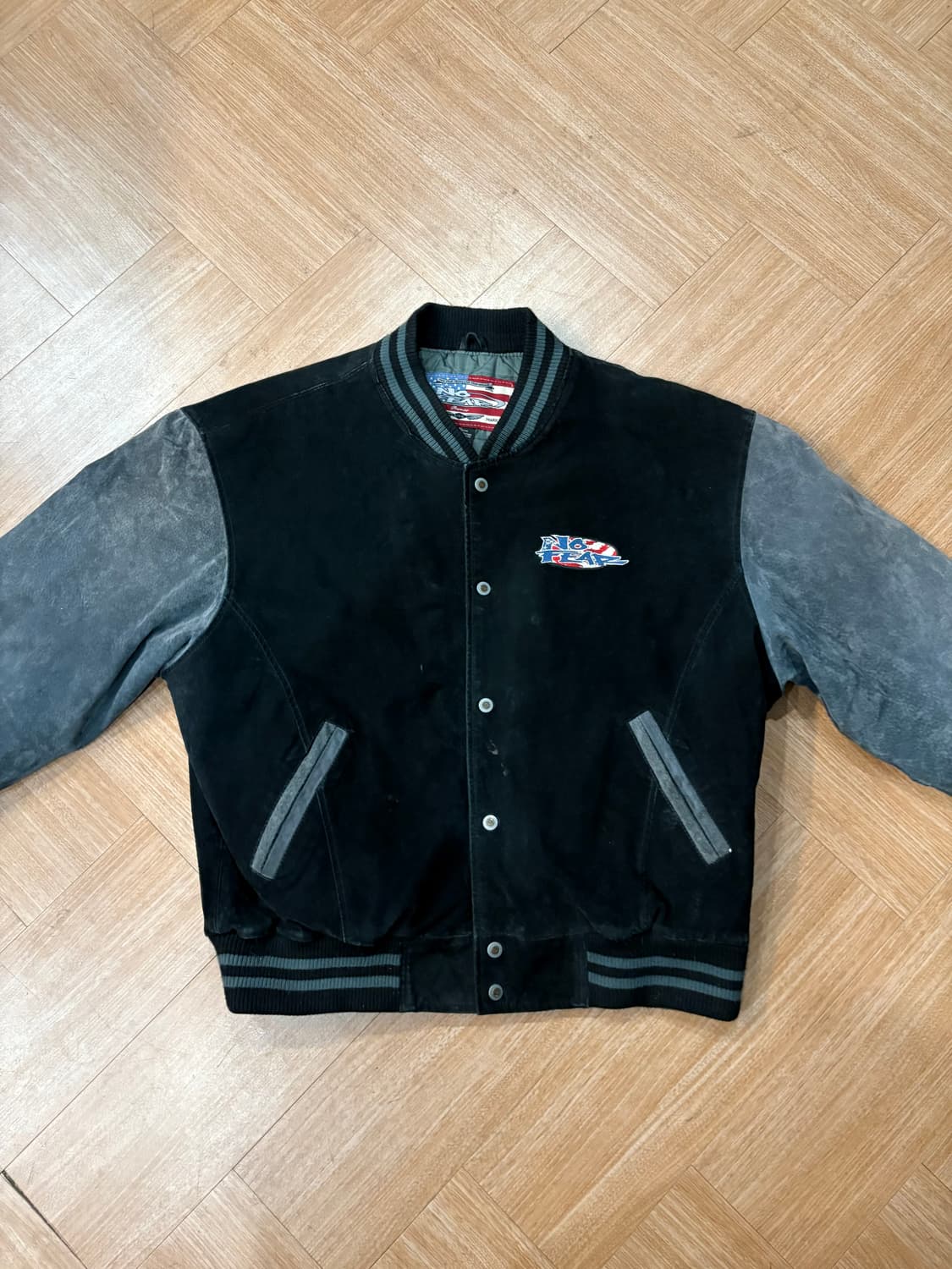 [XL] 노피어 레더 바시티 자켓 상품이미지1