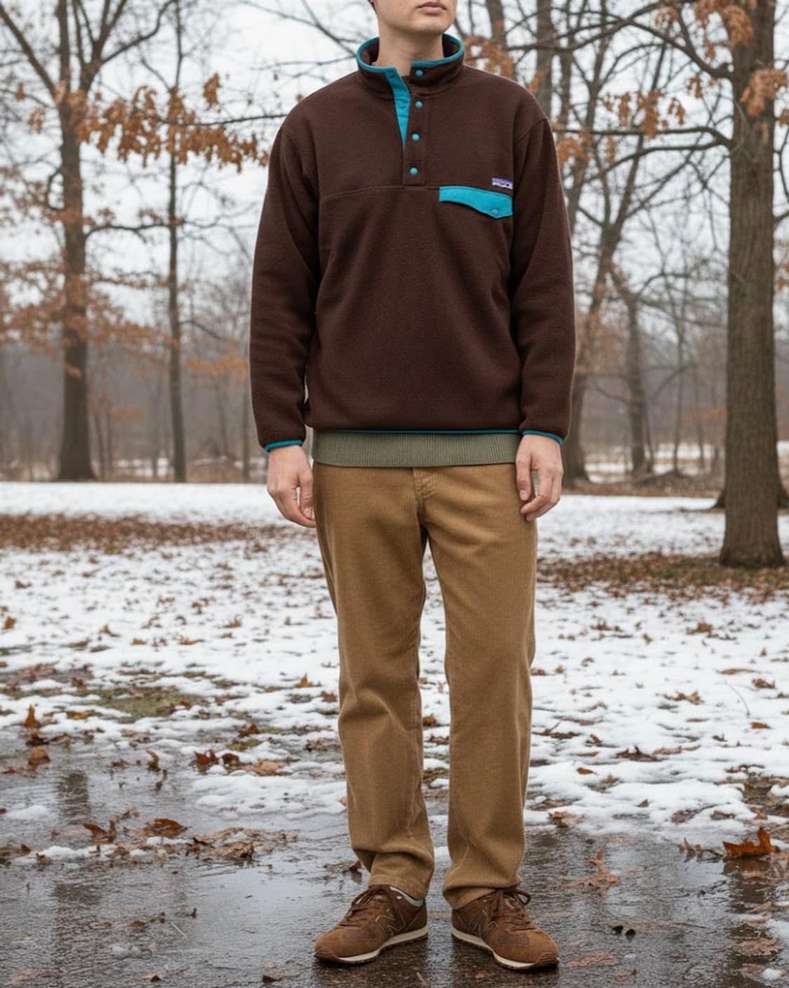 파타고니아 헤비웨이트 신칠라 플리스 풀오버 브라운 XL 상품이미지1