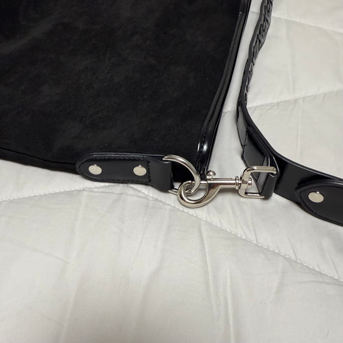 비비안웨스트우드  오브 플라크 블랙 토트 낸시 호보백 스웨이드 가죽 가방 상품이미지7