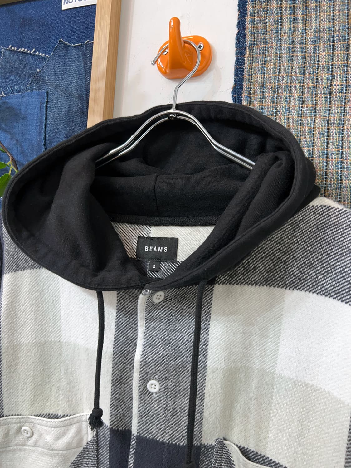 BEAMS  flannel hoodie shirt 상품이미지4