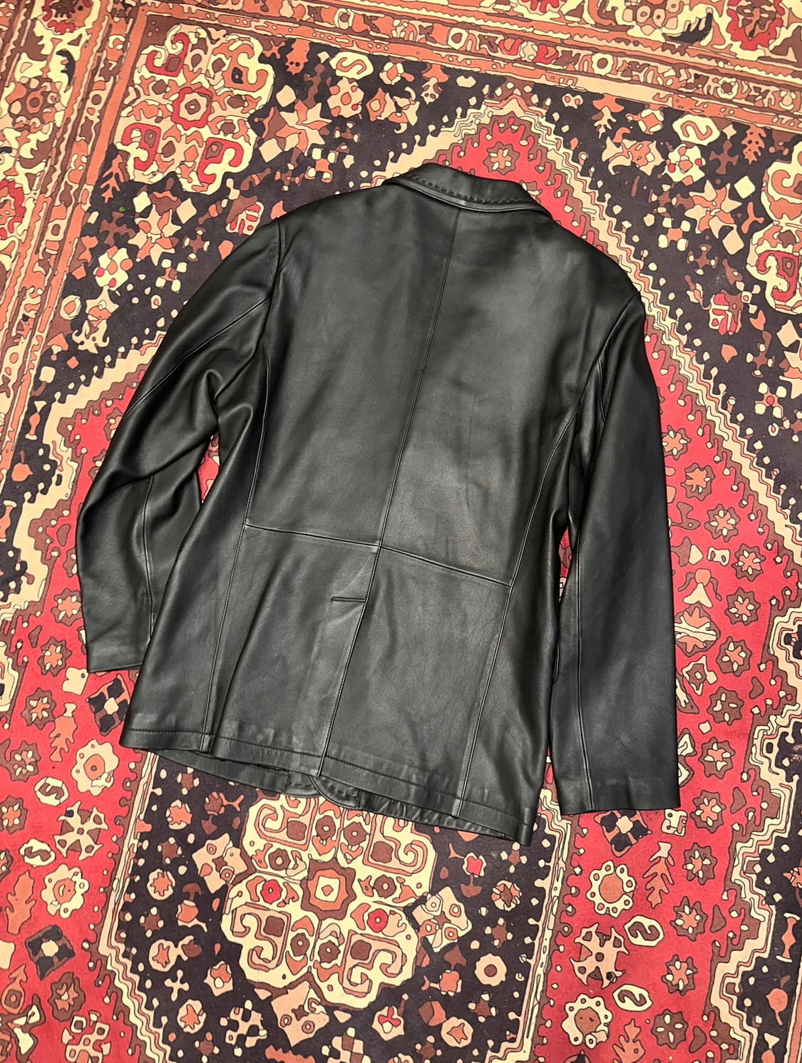 ( L-XL ) 가죽마이 가죽자켓 레더자켓 검정마이 가죽블레이저  상품이미지4