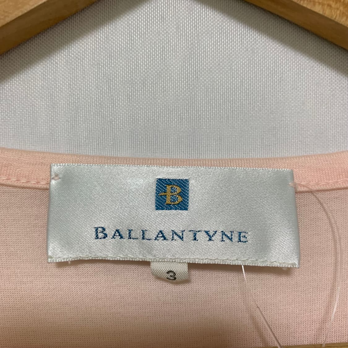 BALLANTYNE 발렌타인 y2k 파스텔 핑크 과일 자수 반팔티셔츠 상품이미지6