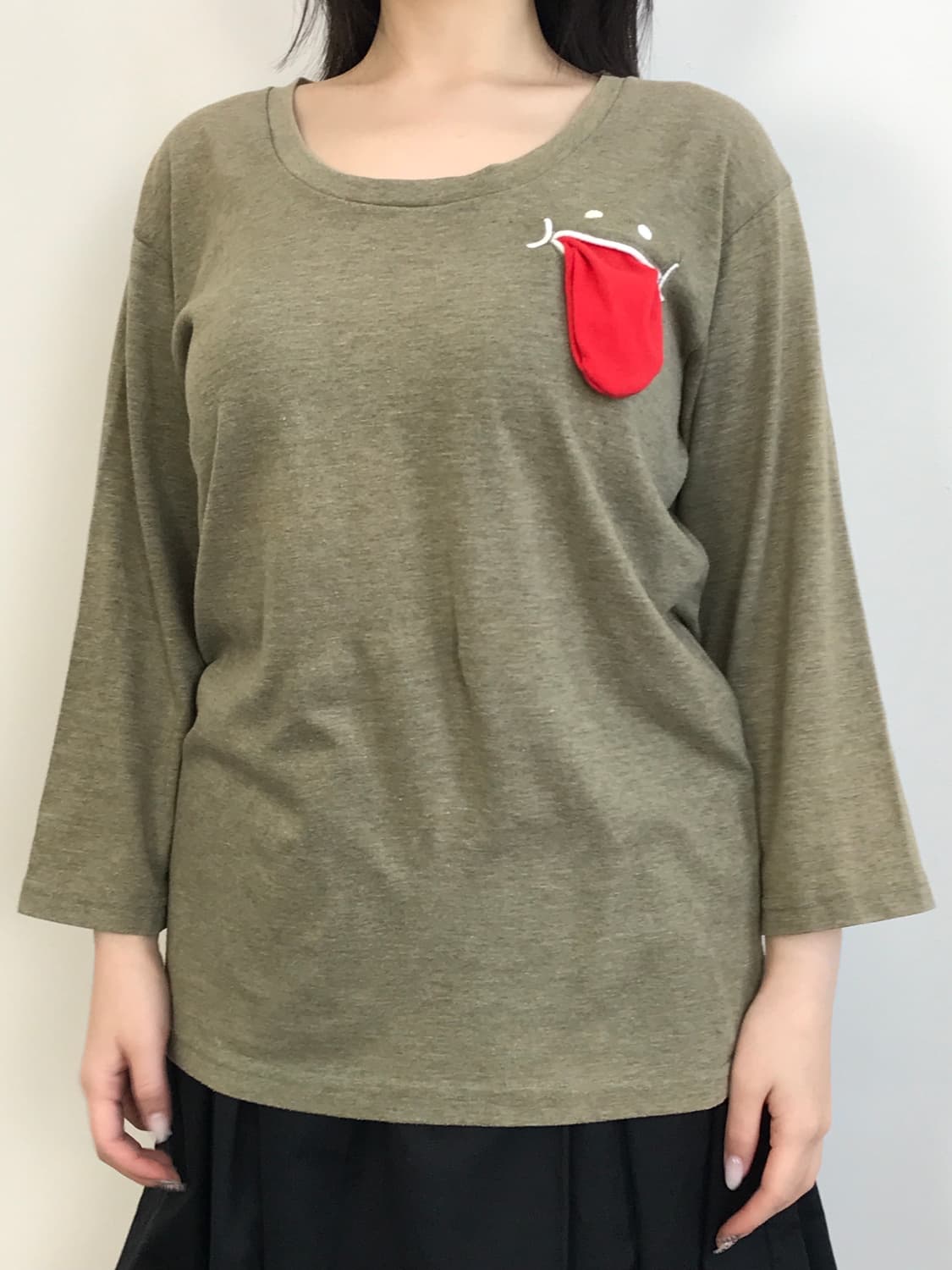 Up smile Graphic Pocket Long Sleeve 상품이미지2