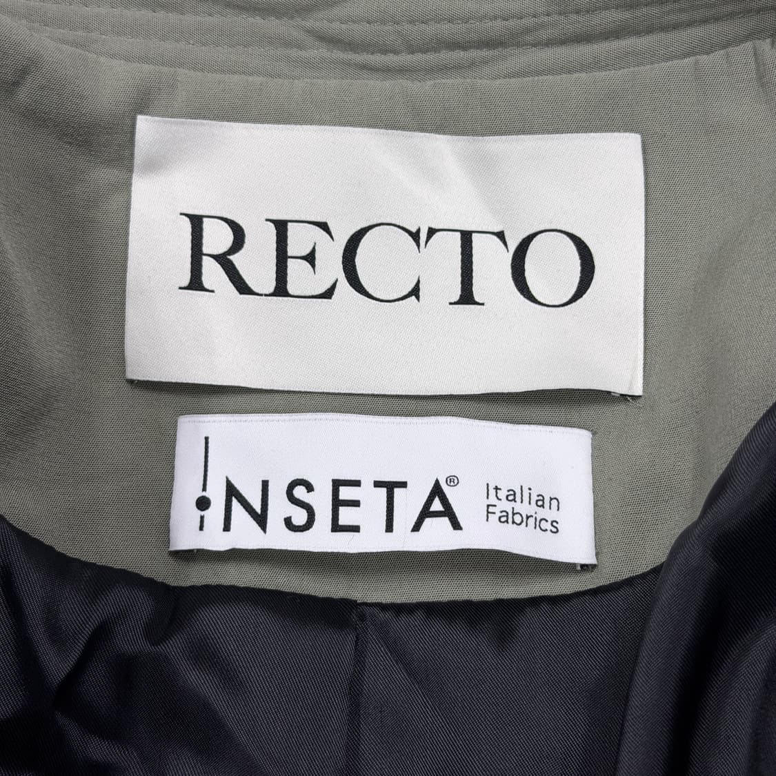 RECTO 렉토 80S 턱 디테일 디스코 점퍼 변우석 자켓 카키 S 상품이미지7