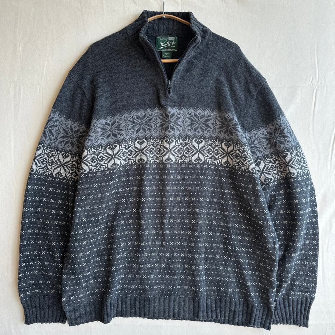 울린치 차콜그레이 울 니트 XL 상품이미지2