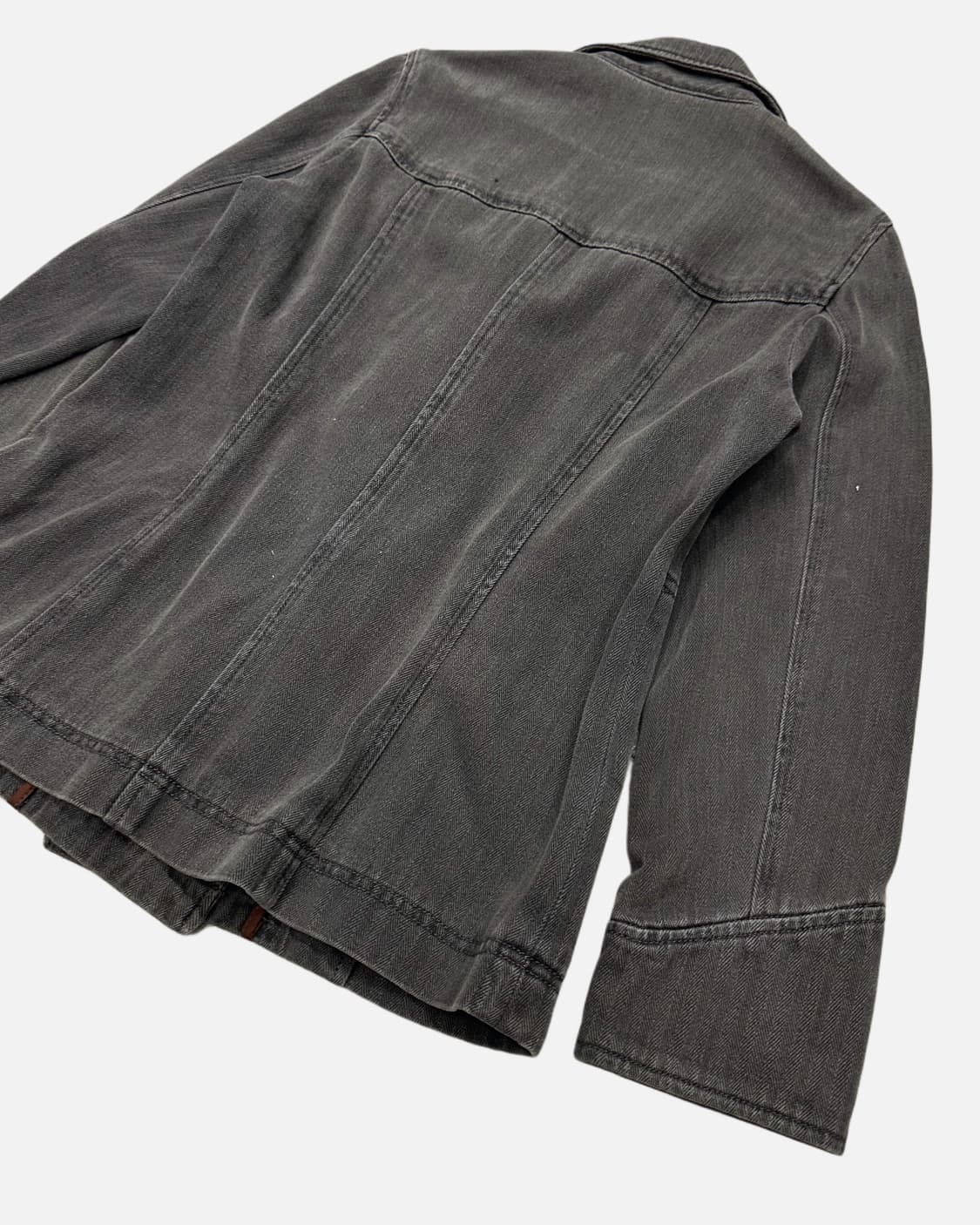 slash pocket grey denim blazer 상품이미지5