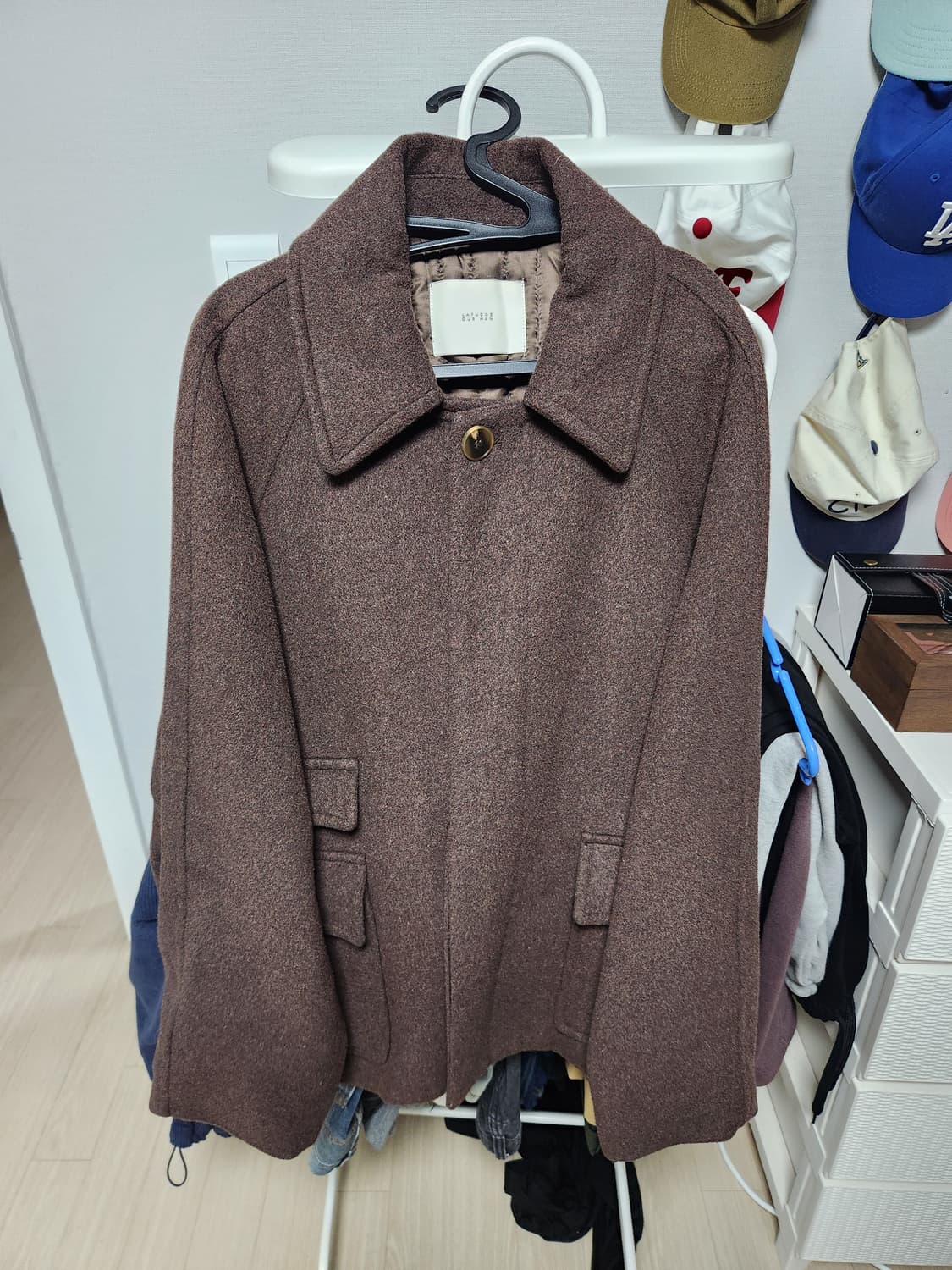 라퍼지스토어 울 하프코트 팝니다 상품이미지1