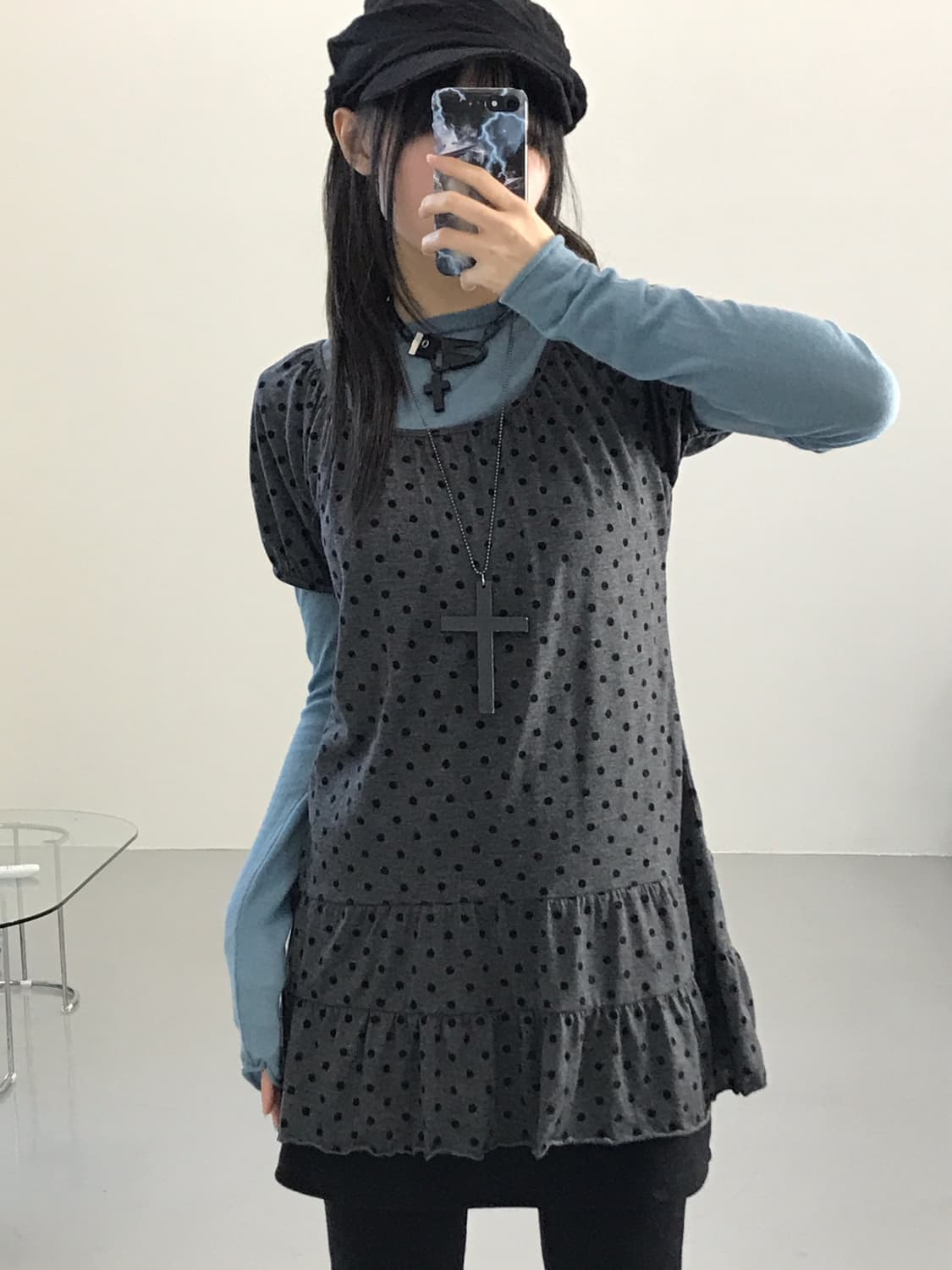 Theoria Dotted Mini Onepiece 상품이미지2